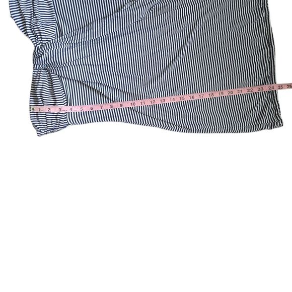 AUW BlueWhite Stripe Strapless Mini Dress - S - Picture 9 of 12